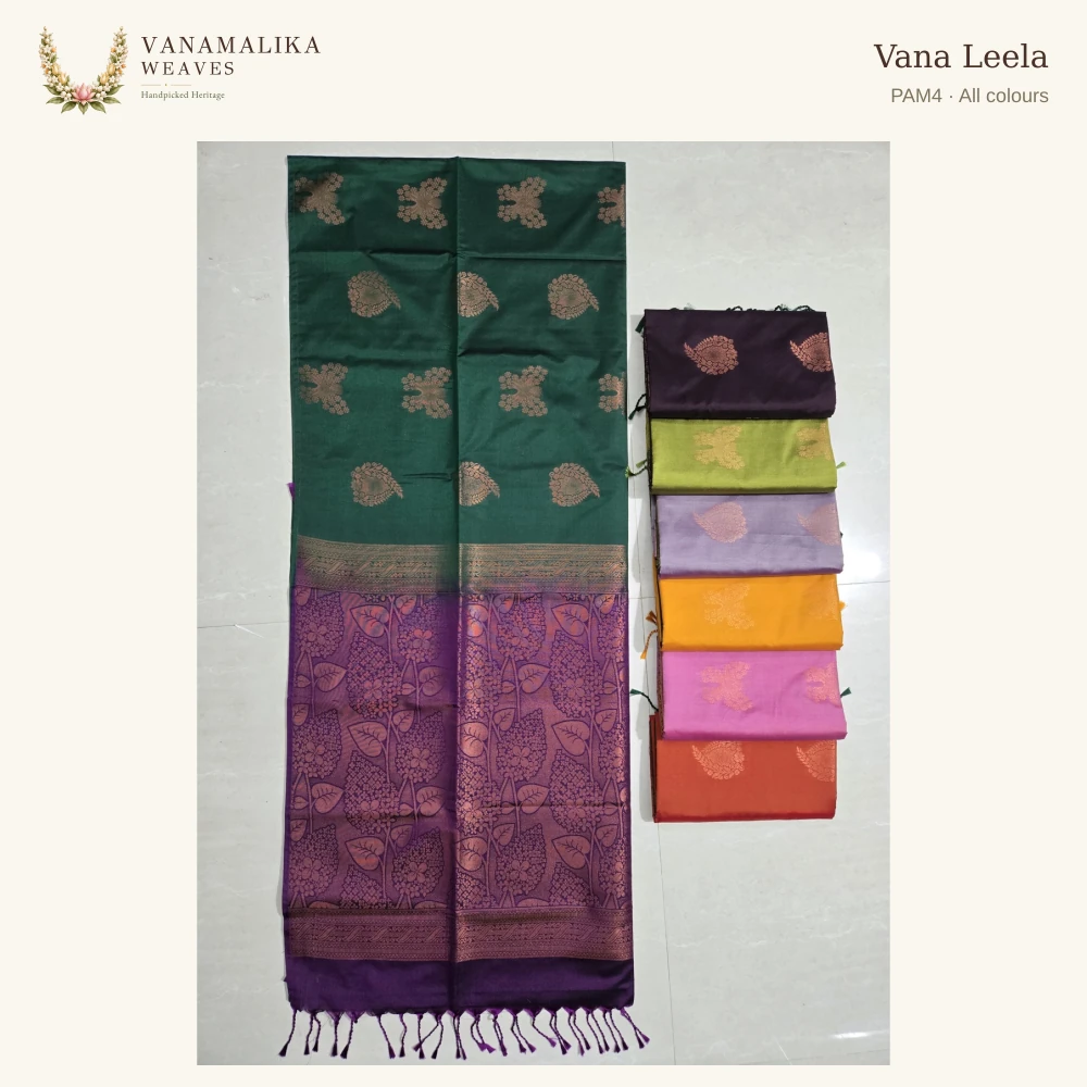 Vana Leela PAM4 — All colours, full saree body and pallu