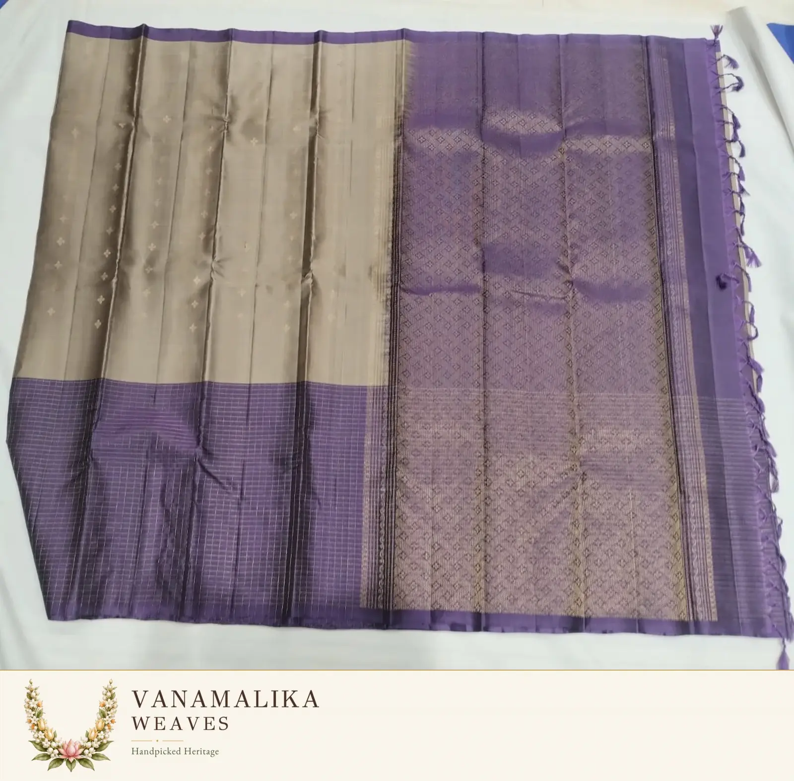 The Quiet Scholar — Taupe and Royal Violet — view 3