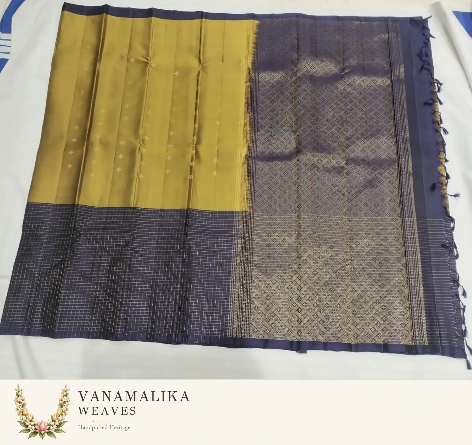 Perfectly Herself — Mustard Yellow and Greyish Blue — view 6