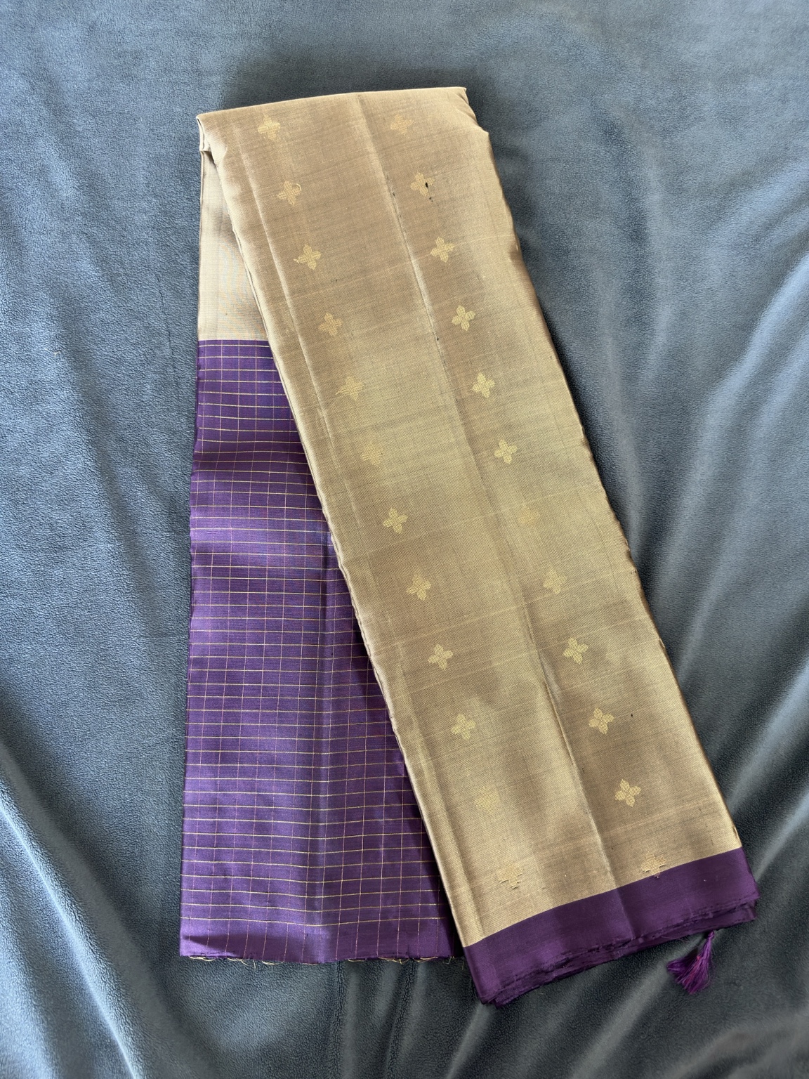 The Quiet Scholar — Taupe and Royal Violet