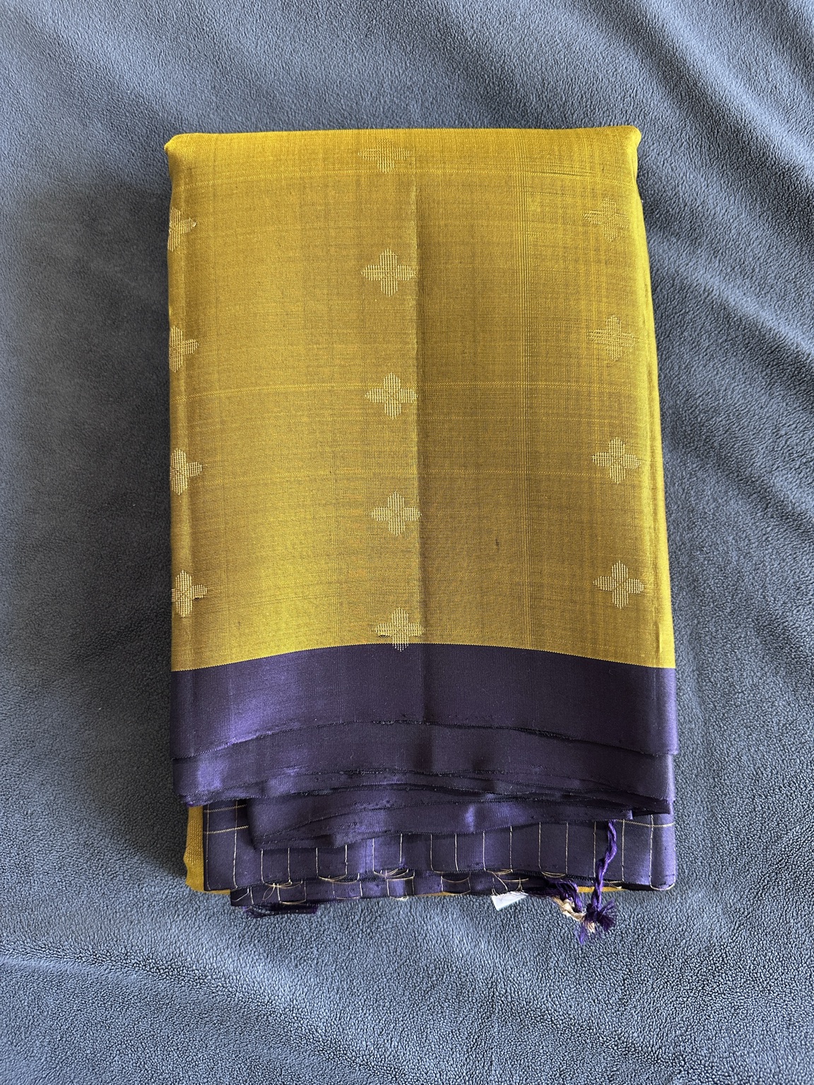 Perfectly Herself — Mustard Yellow and Greyish Blue — view 2