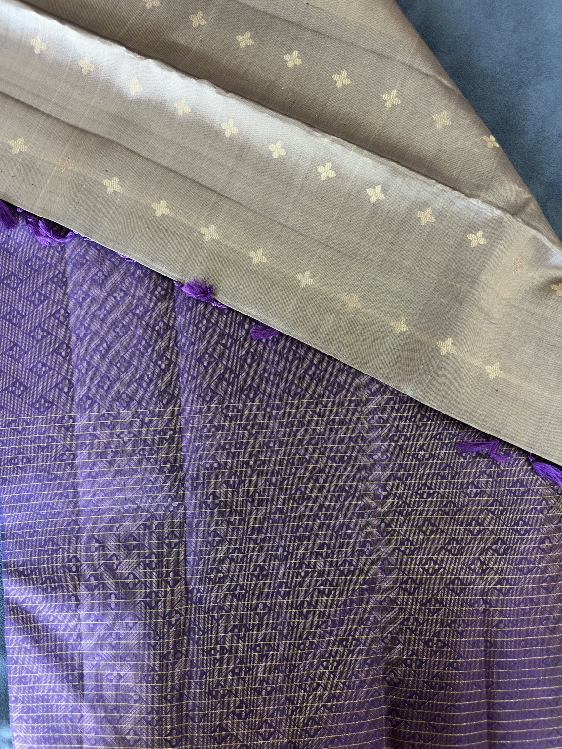 The Quiet Scholar — Taupe and Royal Violet — view 4