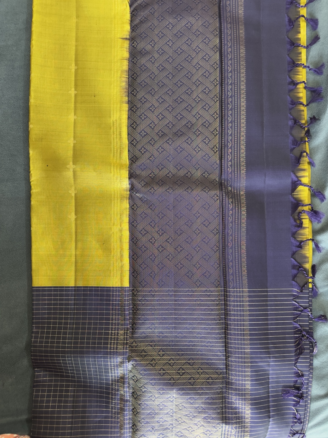 Perfectly Herself — Mustard Yellow and Greyish Blue — view 7